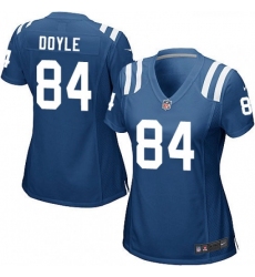 Womens Nike Indianapolis Colts 84 Jack Doyle Game Royal Blue Team Color NFL Jersey