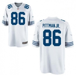 Youth Nike Colts 86 Michael Pittman Jr. White Vapor Limited Stitched NFL Jersey