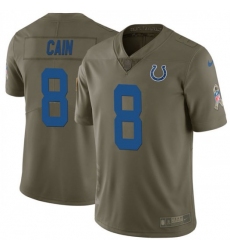 Youth Nike Deon Cain Indianapolis Colts Limited Green 2017 Salute to Service Jersey
