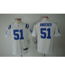 Youth Nike NFL Indianapolis Colts #51 Pat Angerer White Limited Jerseys