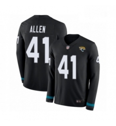 Men Jacksonville Jaguars 41 Josh Allen Limited Black Therma Long Sleeve Football Jersey