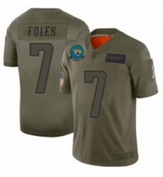 Men Jacksonville Jaguars 7 Nick Foles Limited Camo 2019 Salute to Service Football Jersey
