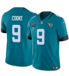 Men Jacksonville Jaguars 9 Logan Cooke Teal 2025 F U S E  With 3 Star C Patch Vapor Untouchable Limited Stitched Jersey
