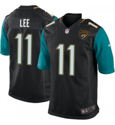 Men Nike Jacksonville Jaguars 11 Marqise Lee Game Black Alternate NFL Jersey