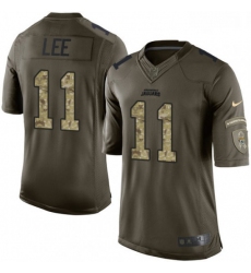Men Nike Jacksonville Jaguars 11 Marqise Lee Limited Green Salute to Service NFL Jersey
