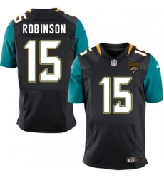 Men Nike Jacksonville Jaguars 15 Allen Robinson Black Alternate Vapor Untouchable Elite Player NFL Jersey