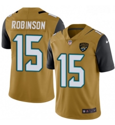 Men Nike Jacksonville Jaguars 15 Allen Robinson Limited Gold Rush Vapor Untouchable NFL Jersey