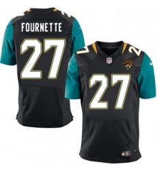 Men Nike Jacksonville Jaguars 27 Leonard Fournette Black Alternate Vapor Untouchable Elite Player NFL Jersey