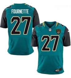 Men Nike Jacksonville Jaguars 27 Leonard Fournette Teal Green Team Color Vapor Untouchable Elite Player NFL Jersey