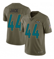Men Nike Jacksonville Jaguars 44 Myles Jack Limited Olive 2017 Salute to Service NFL Jersey
