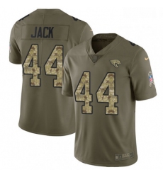 Men Nike Jacksonville Jaguars 44 Myles Jack Limited OliveCamo 2017 Salute to Service NFL Jersey