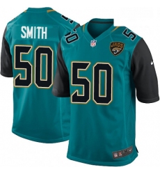 Men Nike Jacksonville Jaguars 50 Telvin Smith Game Teal Green Team Color NFL Jersey
