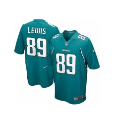 Nike Jacksonville Jaguars 89 Marcedes Lewis Game Green NFL Jersey