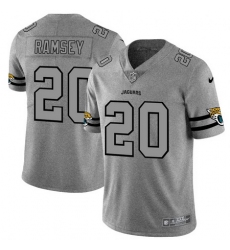 Nike Jaguars 20 Jalen Ramsey 2019 Gray Gridiron Gray Vapor Untouchable Limited Jersey 530