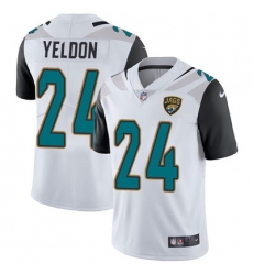Nike Jaguars #24 T J  Yeldon White Mens Stitched NFL Vapor Untouchable Limited Jersey