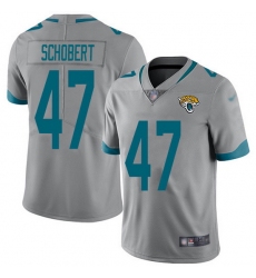 Nike Jaguars 47 Joe Schobert Silver Men Stitched NFL Limited Inverted Legend Jersey