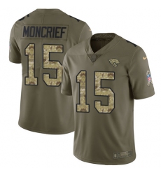 Nike Limited Men Donte Moncrief Olive Camo Jersey NFL #15 Jacksonville Jaguars 2017 Salute to Service