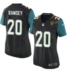 Nike Jaguars #20 Jalen Ramsey Black Team Color Women Stitched Jersey  0