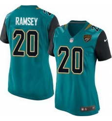 Nike Jaguars #20 Jalen Ramsey Teal Green Team Color Womens Stitched NFL Elite Jersey