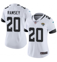 Nike Jaguars #20 Jalen Ramsey White Womens Stitched NFL Vapor Untouchable Limited Jersey