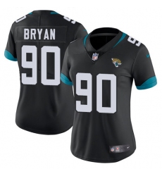 Nike Jaguars #90 Taven Bryan Black Team Color Women Stitched NFL Jersey