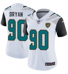 Nike Jaguars #90 Taven Bryan White Womens Stitched NFL Vapor Untouchable Limited Jersey