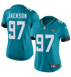 Nike Jaguars #97 Malik Jackson Teal Green Alternate Women Stitched Jersey