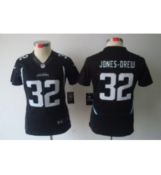 Women Nike Jacksonville Jaguars 32# Maurice Jones-Drew Black Color[NIKE LIMITED Jersey]