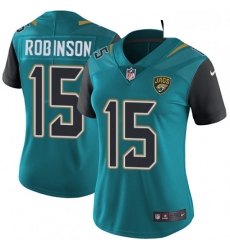 Womens Nike Jacksonville Jaguars 15 Allen Robinson Elite Teal Green Team Color NFL Jersey