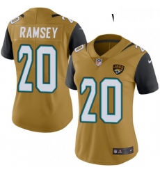 Womens Nike Jacksonville Jaguars 20 Jalen Ramsey Limited Gold Rush Vapor Untouchable NFL Jersey