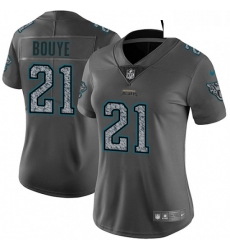 Womens Nike Jacksonville Jaguars 21 AJ Bouye Gray Static Vapor Untouchable Limited NFL Jersey