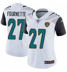 Womens Nike Jacksonville Jaguars 27 Leonard Fournette White Vapor Untouchable Limited Player NFL Jersey