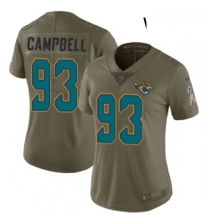 Womens Nike Jacksonville Jaguars 93 Calais Campbell Limited Olive 2017 Salute to Service NFL Jersey