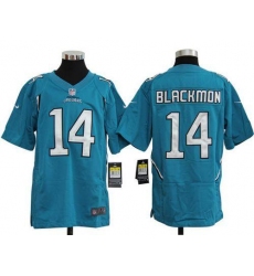 Nike Jaguars #14 Justin Blackmon Teal Green Alternate Youth Stitched NFL Elite Jersey