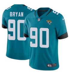 Nike Jaguars #90 Taven Bryan Teal Green Team Color Youth Stitched NFL Vapor Untouchable Limited Jersey