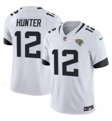 Youth Jacksonville Jaguars 12 Travis Hunter White 2025 Draft F U S E Vapor Limited Stitched Football Jersey Youth Jacksonville Jaguars 12 Travis Hunter White 2025 Draft F U S E Vapor Limited Stitched Football Jersey