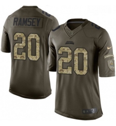 Youth Nike Jacksonville Jaguars 20 Jalen Ramsey Elite Green Salute to Service NFL Jersey