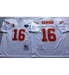 Men Kansas City Chiefs 16 Lake Dawson White M&N Throwback Jersey