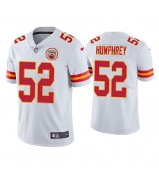 Men Kansas City Chiefs 52 Creed Humphrey Vapor Limited White Jersey