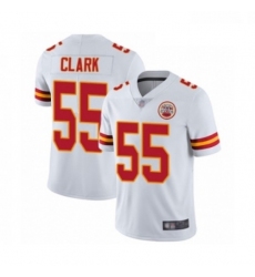 Men Kansas City Chiefs 55 Frank Clark White Vapor Untouchable Limited Player Football Jersey