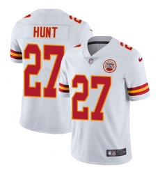Nike Chiefs #27 Kareem Hunt White Mens Stitched NFL Vapor Untouchable Limited Jersey