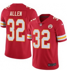 Nike Chiefs #32 Marcus Allen Red Team Color Mens Stitched NFL Vapor Untouchable Limited Jersey