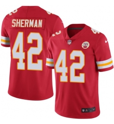 Nike Chiefs 42 Anthony Sherman Red Team Color Mens Stitched NFL Vapor Untouchable Limited Jersey