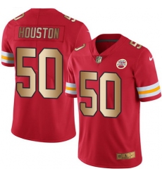 Nike Chiefs #50 Justin Houston Red Mens Stitched NFL Limited Gold Rush Jersey
