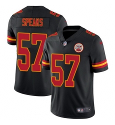 Nike Chiefs #57 Breeland Speaks Black Mens Stitched NFL Limited Rush Jersey