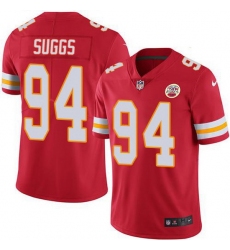 Nike Chiefs 94 Terrell Suggs Red Team Color Men Stitched NFL Vapor Untouchable Limited Jersey