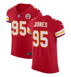 Nike Chiefs #95 Chris Jones Red Team Color Mens Stitched NFL Vapor Untouchable Elite Jersey