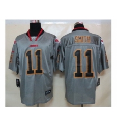 Nike Kansas City Chiefs 11 Alex Smith Grey Elite Lights Out NFL Jersey