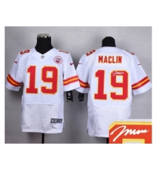 Nike Kansas City Chiefs 19 Jeremy Maclin white Elite Signature NFL Jersey