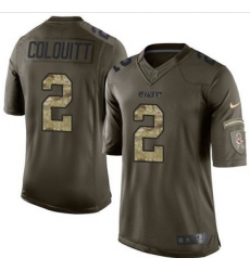 Nike Kansas City Chiefs #2 Dustin Colquitt Green Men 27s Stitched NFL Limited Salute to Service Jersey